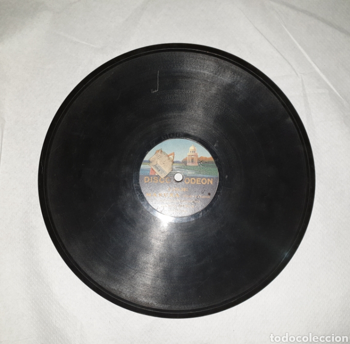 Discos de pizarra: Disco pizarra Banda Odeon 78 rpm - Foto 3