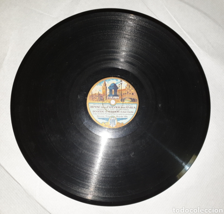 Discos de pizarra: Disco de pizarra Odeon Coplas 78 rpm - Foto 2