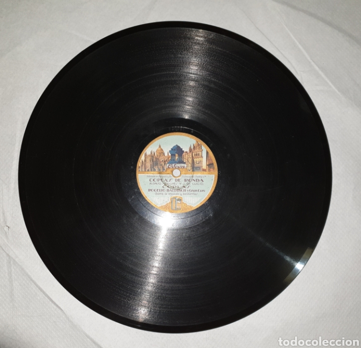Discos de pizarra: Disco de pizarra Odeon Coplas 78 rpm - Foto 3