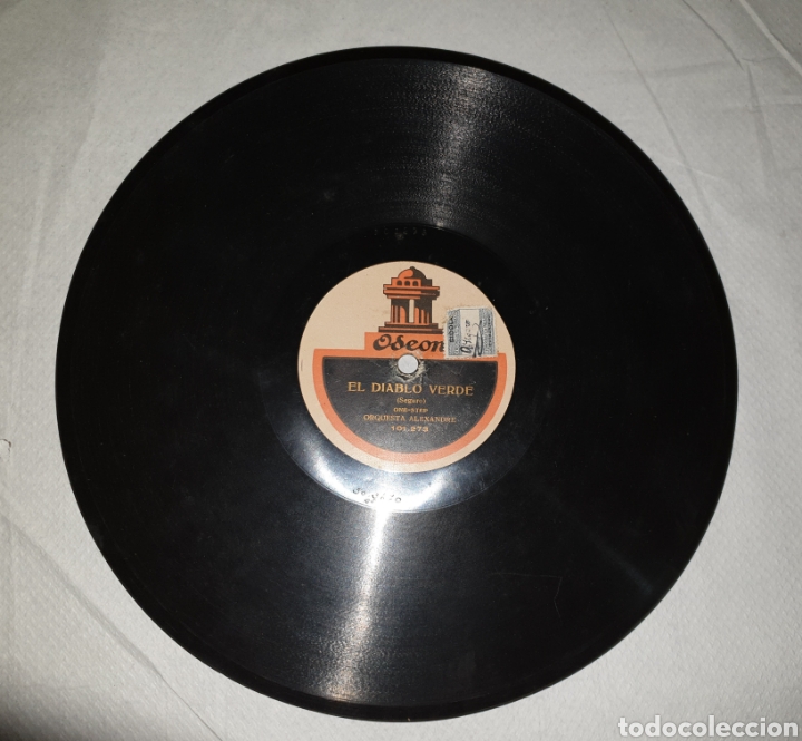 Discos de pizarra: Disco de pizarra Orquesta Alexandre 78 rpm - Foto 1