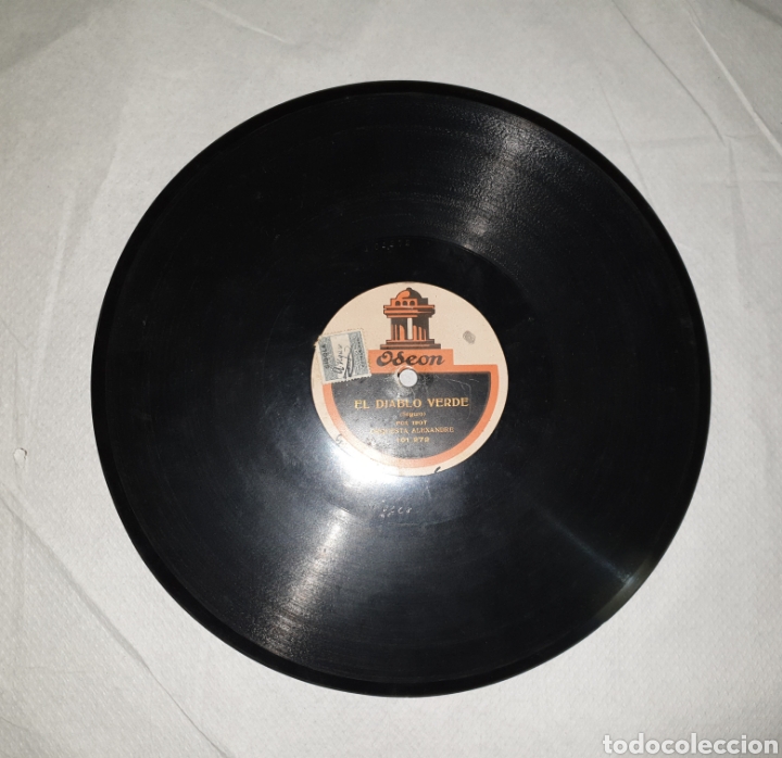 Discos de pizarra: Disco de pizarra Orquesta Alexandre 78 rpm - Foto 2