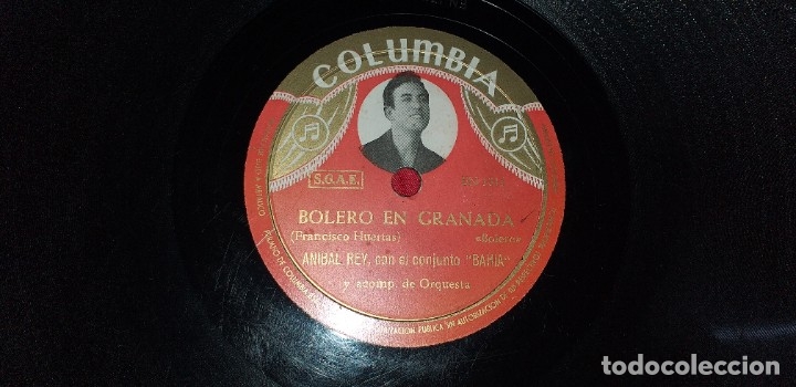 Discos de pizarra: DISCO DE PIZARRA ANIBAL REY, CON EL CONJUNTO BAHIA - Foto 5