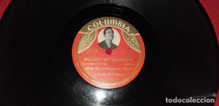 Discos de pizarra: DISCO DE PIZARRA ANIBAL REY, CON EL CONJUNTO BAHIA - Foto 6
