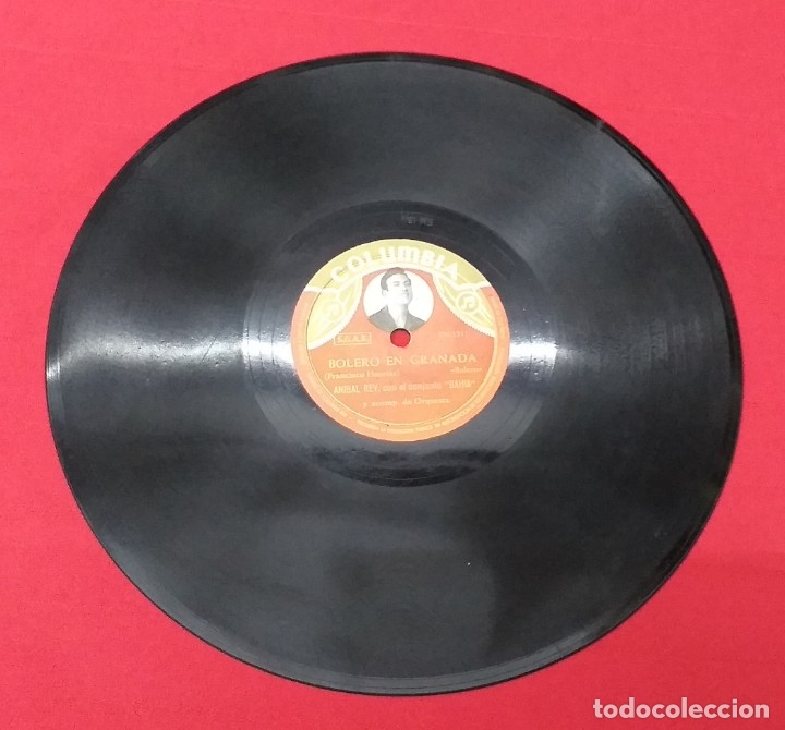 Discos de pizarra: DISCO DE PIZARRA ANIBAL REY, CON EL CONJUNTO BAHIA - Foto 7