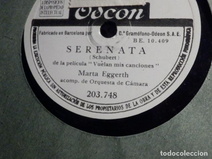 Discos de pizarra: Disco de Pizarra - Odeon 203.748 - Marta Eggerth - Ave Mar&iacute;a - Serenata - Schubert - Foto 2