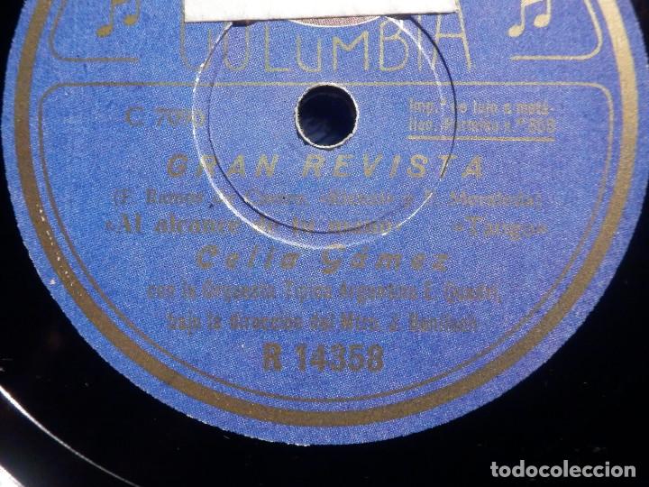 Discos de pizarra: Disco Pizarra - Columbia R 14358 - Celia Gamez - Al alcance de tu mano - La florista sevillana