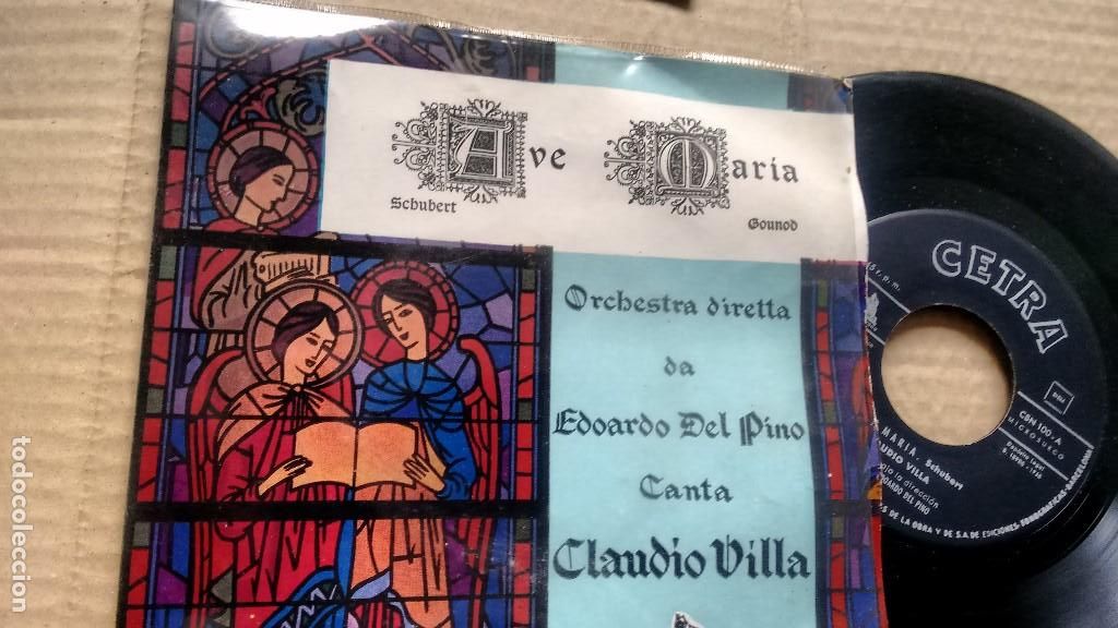Discos de pizarra: SINGLE ( VINILO) DE CLAUDIO VILLA A&Ntilde;OS 50 - Foto 1