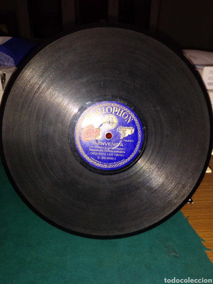 Discos de pizarra: Bienvenida, parlophon - Foto 1