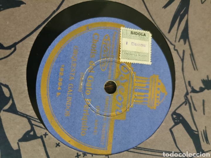 Discos de pizarra: Disco de pizarra chotis del gato periquito, Te dir&eacute; - Foto 2