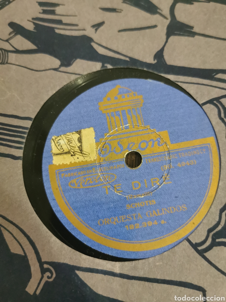 Discos de pizarra: Disco de pizarra chotis del gato periquito, Te dir&eacute; - Foto 1