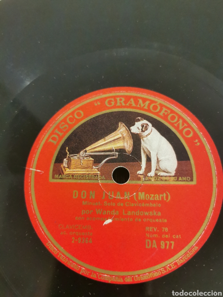 Discos de pizarra: Disco de pizarra Don Juan (Mozart) - Foto 1