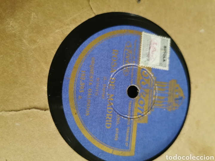 Discos de pizarra: Disco de pizarra el triunfo del Manton. Rosa de Madrid - Foto 2