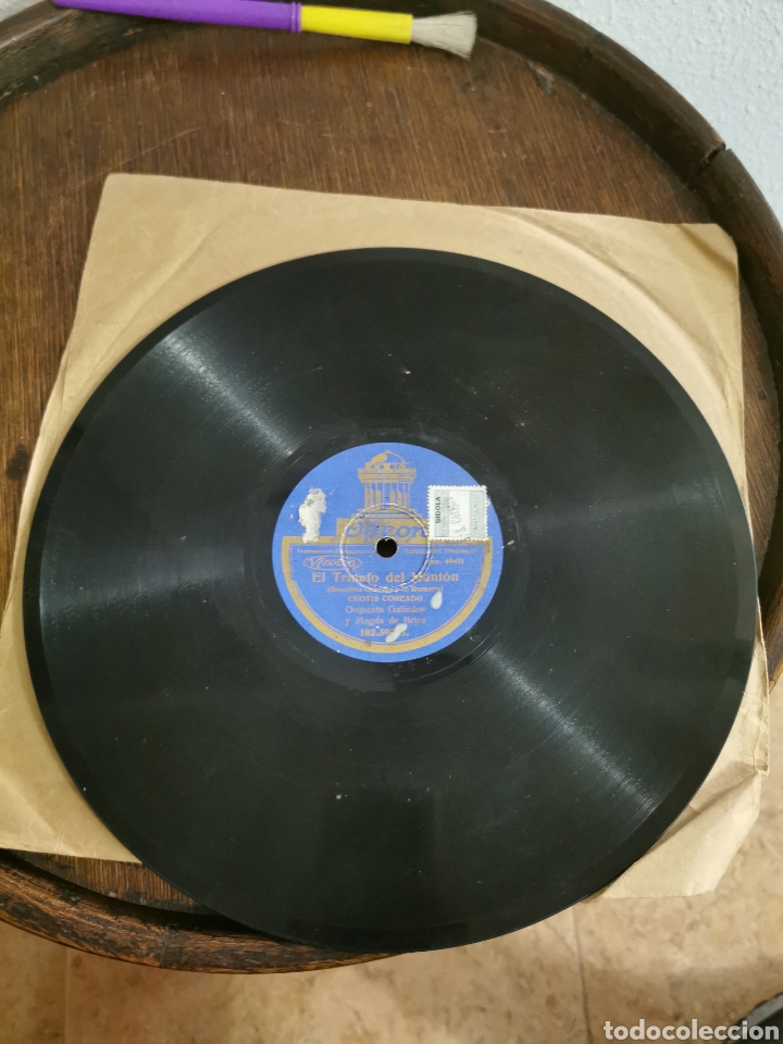 Discos de pizarra: Disco de pizarra el triunfo del Manton. Rosa de Madrid - Foto 3