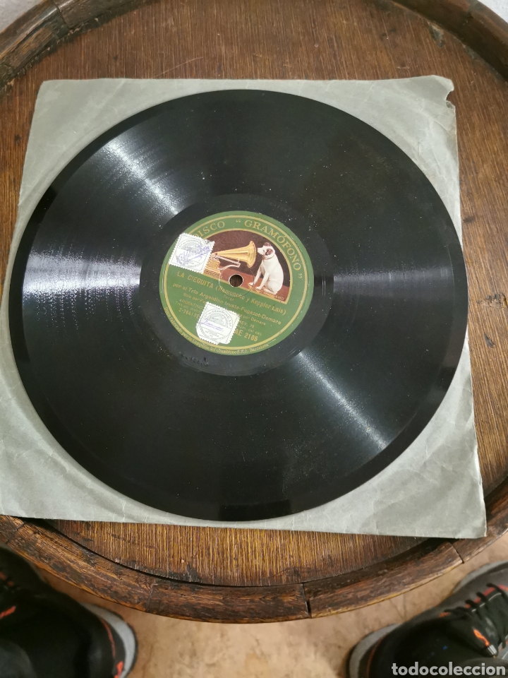 Discos de pizarra: Disco de pizarra la cieguita. Ilusion - Foto 3