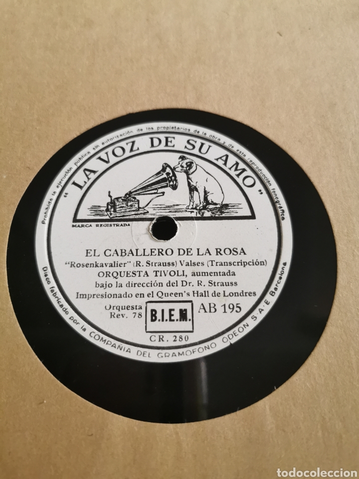 Discos de pizarra: Disco de pizarra el caballero de la Rosa - Foto 1