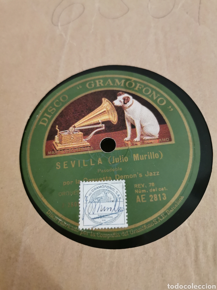 Discos de pizarra: Disco de pizarra Sevilla. El pirri - Foto 2