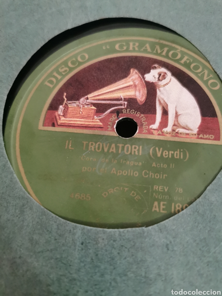 Discos de pizarra: Disco de pizarra IL trovatori. Tannhauser - Foto 2
