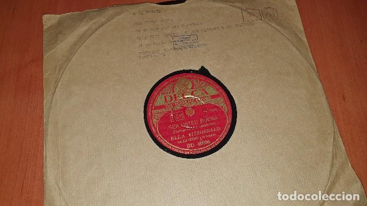 Discos de pizarra: Ella fitzgerald, volando a casa y sea usted buena, decca, - Foto 1