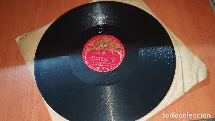 Discos de pizarra: Ella fitzgerald, volando a casa y sea usted buena, decca, - Foto 3