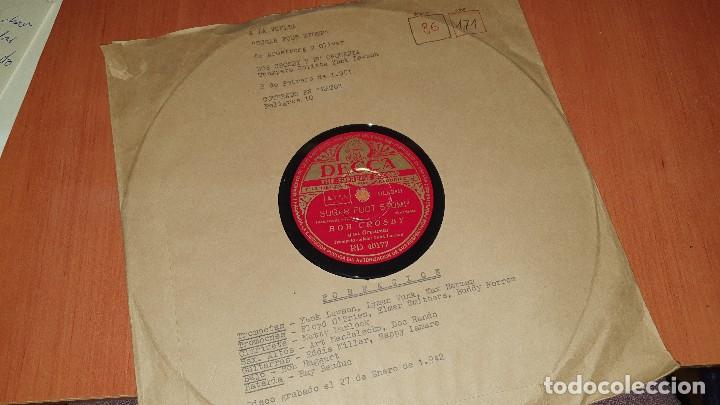 Discos de pizarra: Bob crosby, king porter stomp y sugar foot stomp, decca - Foto 1