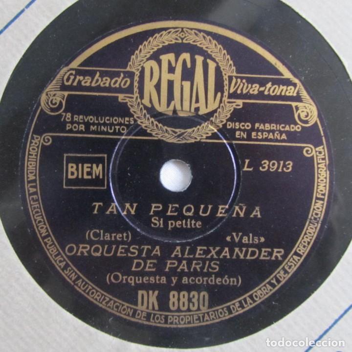 Discos de pizarra: El valiente, Tan peque&ntilde;a, Orquesta Alexander de Par&iacute;s - Foto 1