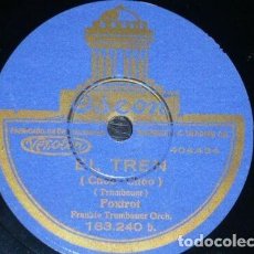 Discos de pizarra: DISCO 78 RPM - ODEON - LOUIS ARMSTRONG - FRANKIE TRUMBAUER - MANISES - EL TREN - RUMBA - PIZARRA. Lote 192771865