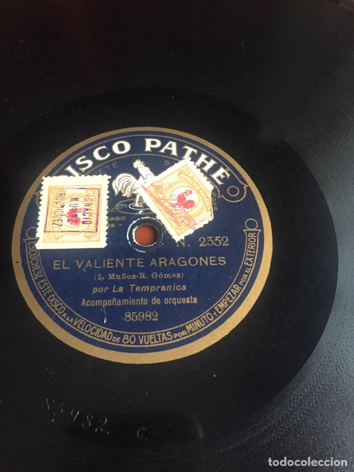 Discos de pizarra: El valiente Aragones por la tampranica - Foto 1