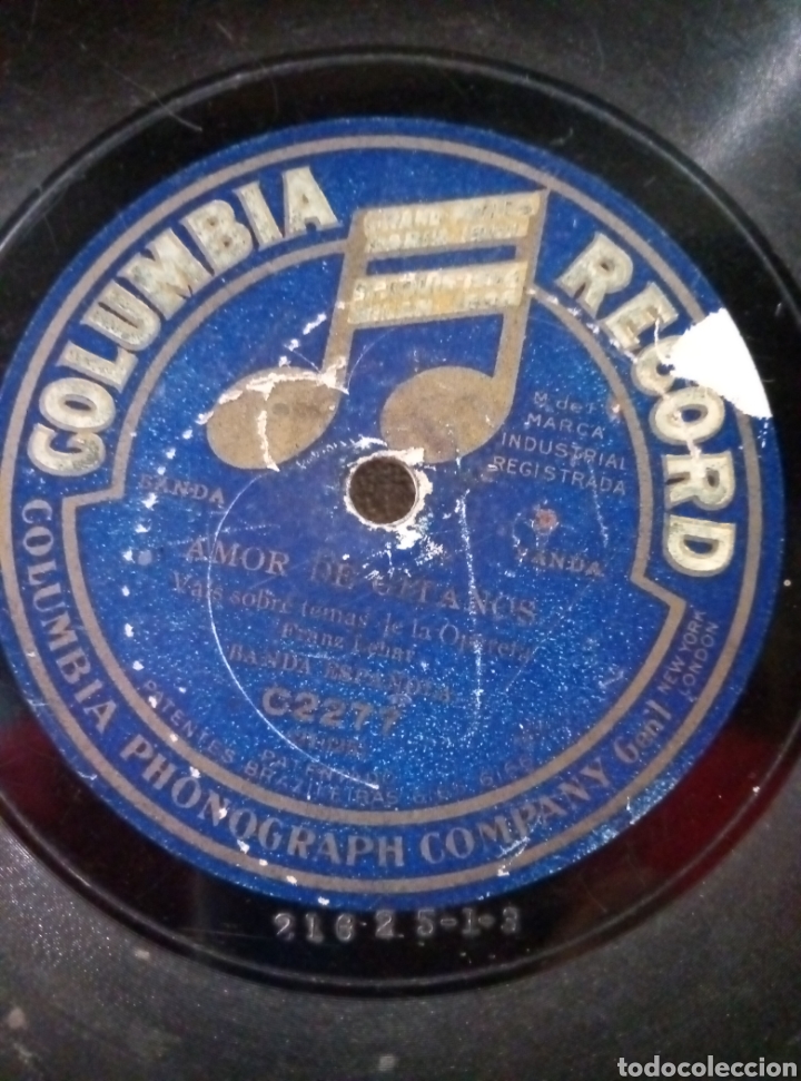 Discos de pizarra: Columbia record Franz Lehar Eva - Foto 2