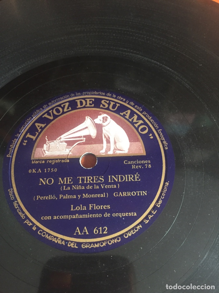 Discos de pizarra: Canci&oacute;n Del R&iacute;o ( la ni&ntilde;a de la venta) Lola flores - Foto 3
