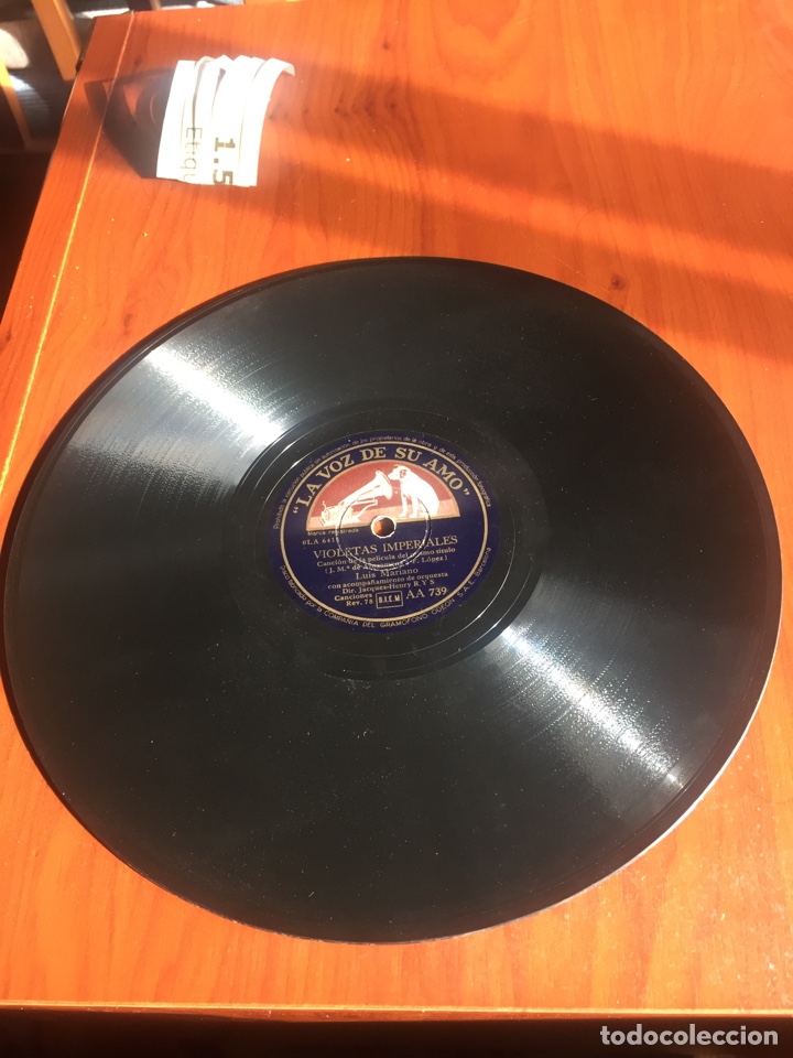 Discos de pizarra: Violetas imperiales Luis mariano - Foto 2