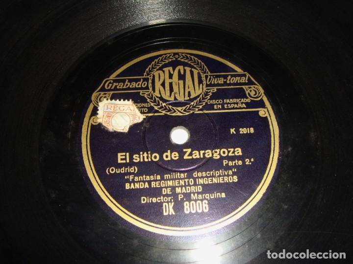 Discos de pizarra: Disco de Pizarra. El sitio de Zaragoza. - Foto 2