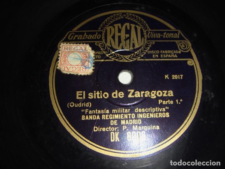 Discos de pizarra: Disco de Pizarra. El sitio de Zaragoza. - Foto 4