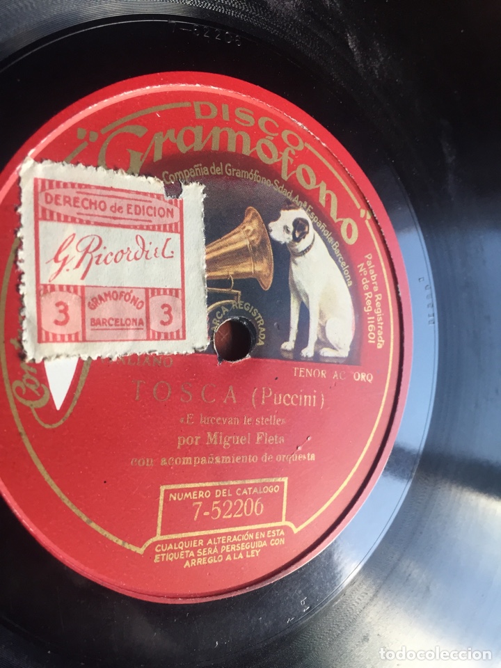 Discos de pizarra: Tosca Miguel fleta - Foto 1