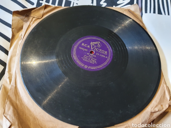 Discos de pizarra: 78 RPM TO&Ntilde;A LA NEGRA - Foto 3