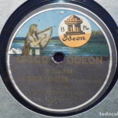 Discos de pizarra: PIZARRA - ODEON 108.565 Y 108.566 - RICARDO CALVO - EL TREN EXPRESO, LA CARTA - RIMAS DE BECQUER. Lote 196321585