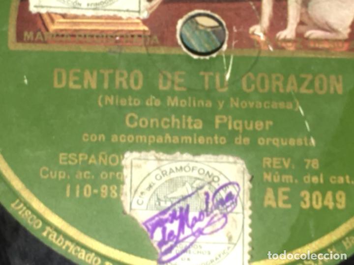 Discos de pizarra: Original ANTIGUO DISCO DE GRAMOFONO - Foto 2