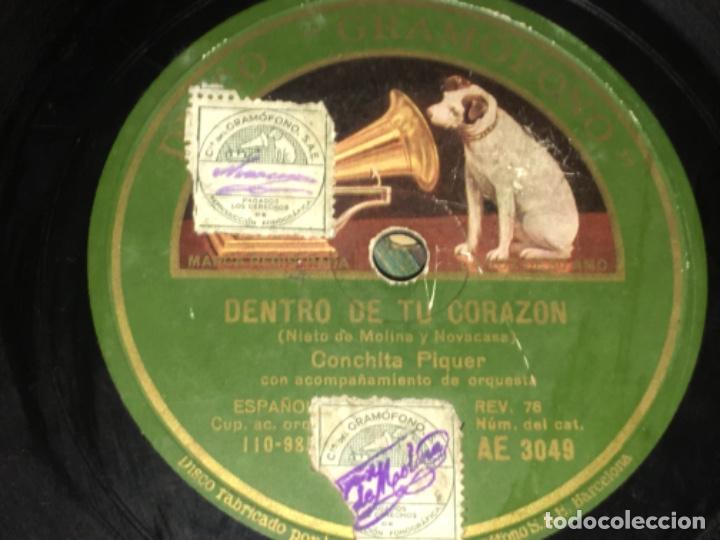 Discos de pizarra: Original ANTIGUO DISCO DE GRAMOFONO - Foto 3