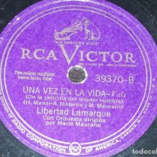 Discos de pizarra: DISCO 78 RPM - RCA VICTOR - LIBERTAD LAMARQUE - ORQUESTA - TANGO - EN ESTA TARDE GRIS - PIZARRA. Lote 200054232