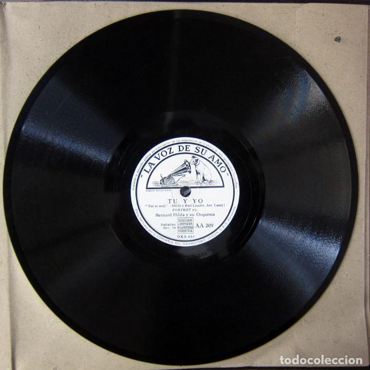 Discos de pizarra: BERNARD HILDA Y ORQUESTA - MARCO POLO / TU Y YO - FOXTROT - Foto 4