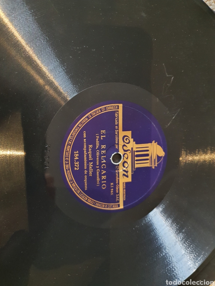 Discos de pizarra: 78 RPM RAQUEL MELLER/ Cupl&eacute; - Foto 2