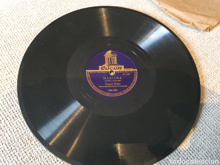 Discos de pizarra: 78 RPM RAQUEL MELLER/ Cupl&eacute; - Foto 3