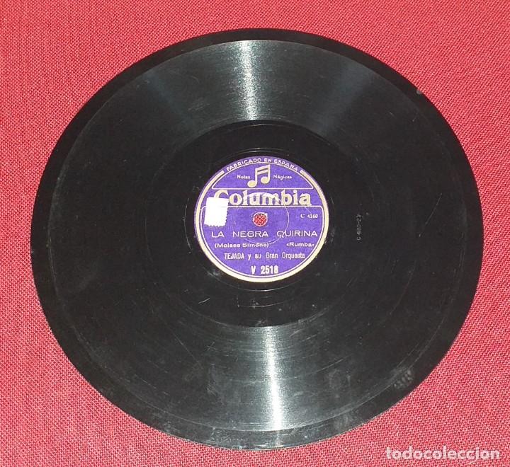 Discos de pizarra: DISCO DE PIZARRA - LA NEGRA QUIRINA - CARAVAN - Foto 1