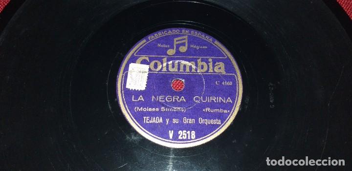 Discos de pizarra: DISCO DE PIZARRA - LA NEGRA QUIRINA - CARAVAN - Foto 2