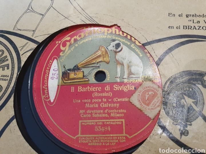 Discos de pizarra: II BARBIERE DI SIVIGLIA( Rossini) - Foto 1