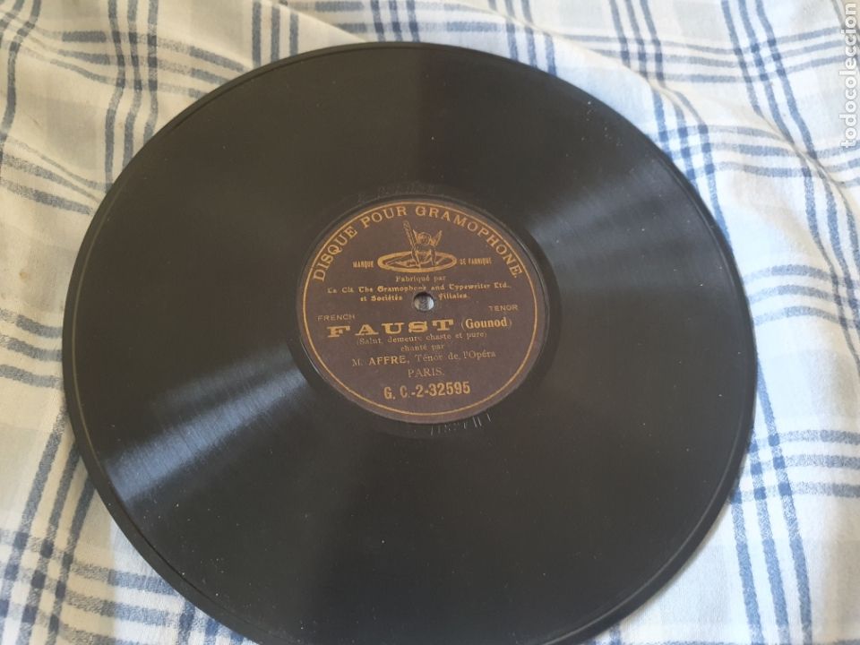 Discos de pizarra: M.Affre Tenor - Foto 1