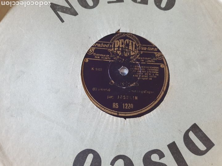Discos de pizarra: 78 RPM CUENTO GALLEGO - Foto 1