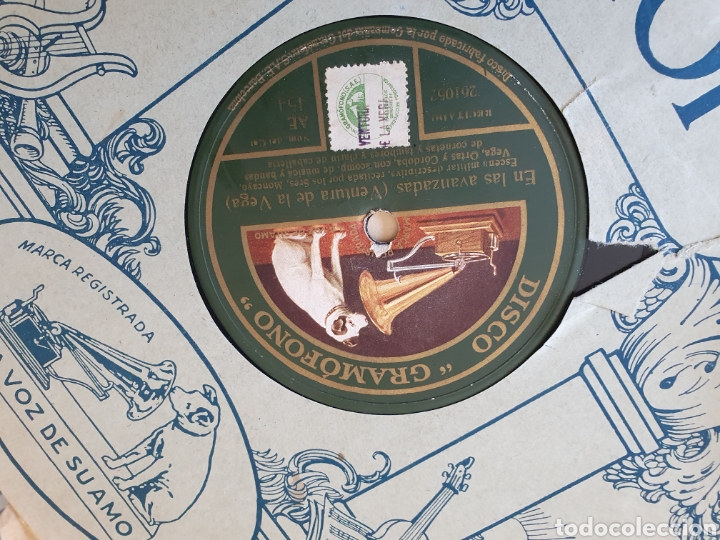 Discos de pizarra: EN LAS AVANZADAS, 78 RPM - Foto 2