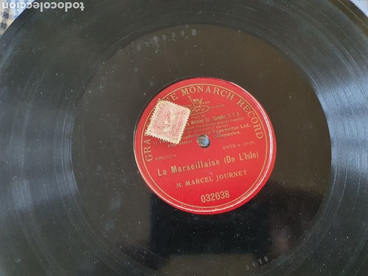 Discos de pizarra: Marcel Journet la MARSEILLAISE - Foto 2