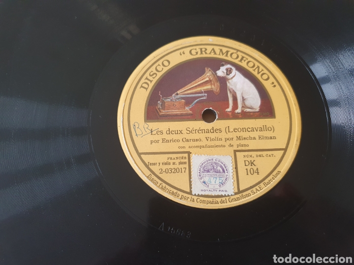 Discos de pizarra: 78 rpm Enrico Caruso - Foto 1