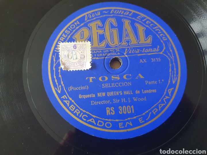 Discos de pizarra: TOSCA 78 RPM - Foto 2